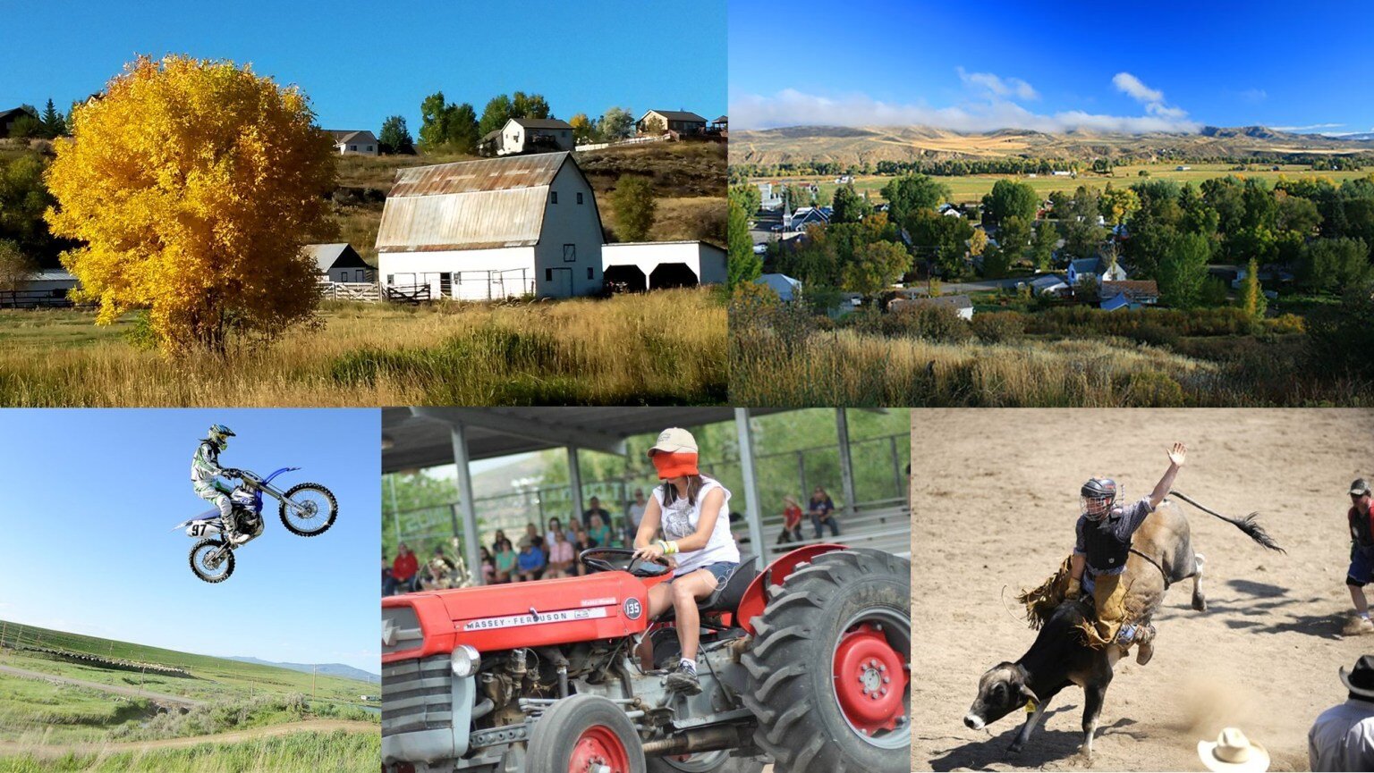 Collage of the views and activities in Hayden, Colorado