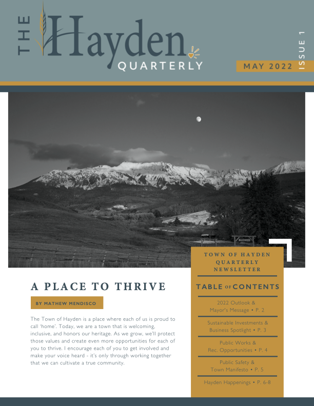 The Hayden Quarterly May 2022 Issue 1