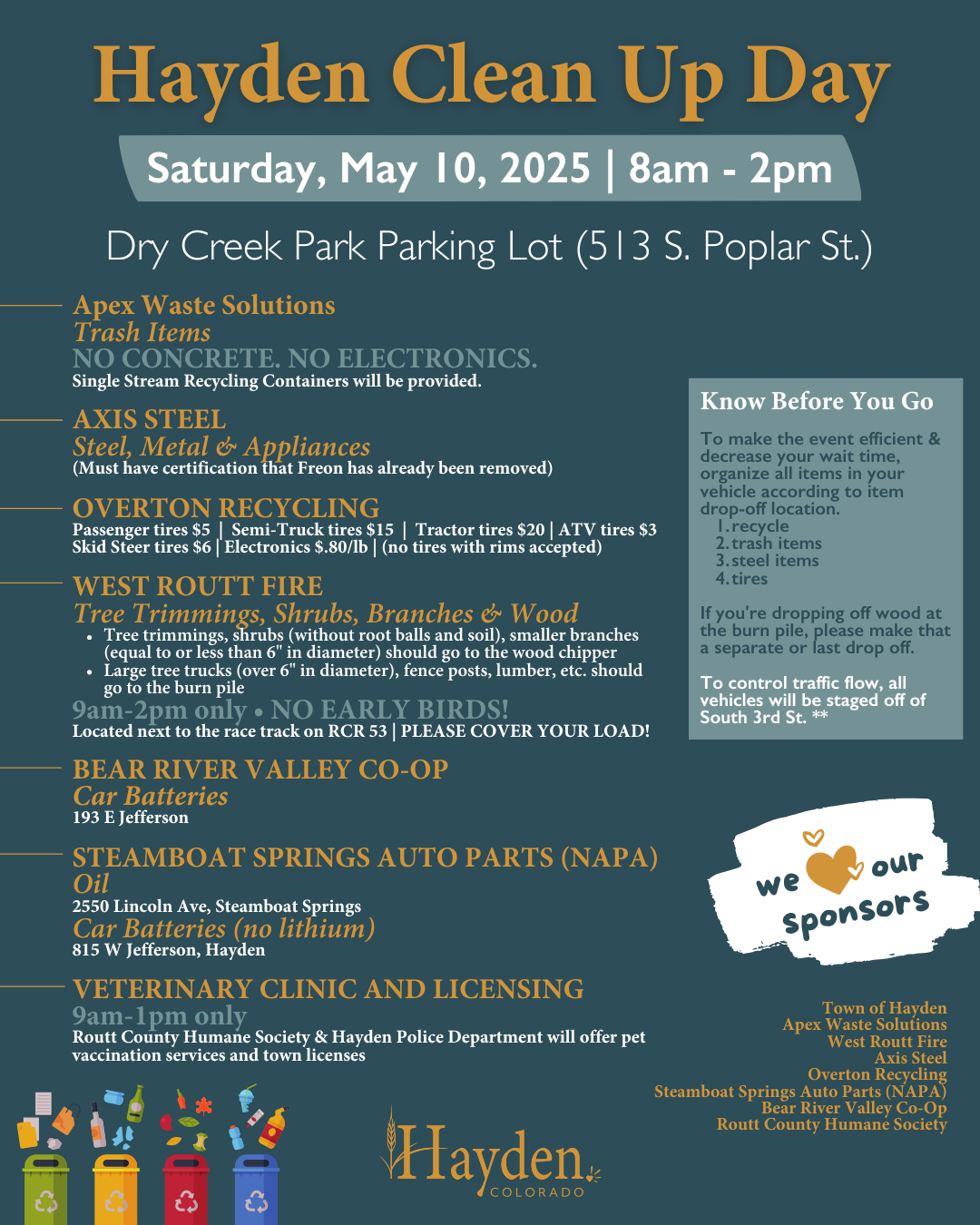 Hayden Clean Up Day 2025 Flyer